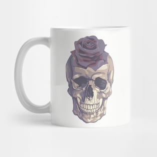 Skull With Flower Head Mug